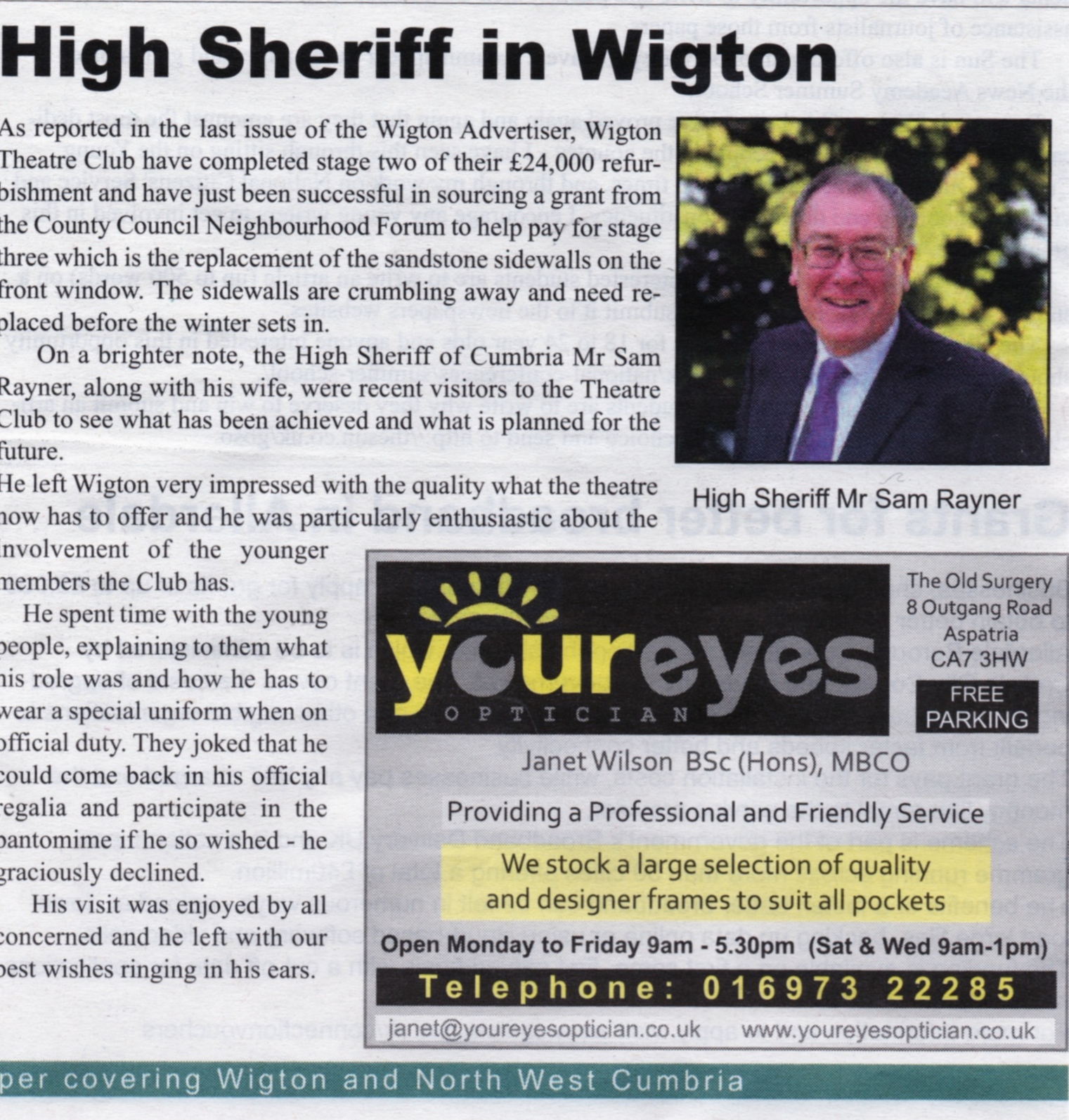 2015 Refurb. Wigton and District News - July 2015